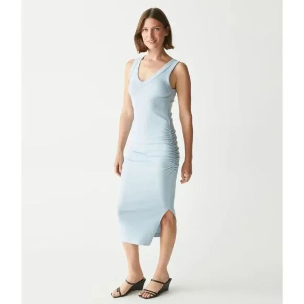 Michael Stars Light Blue Sleeveless Midi Dress